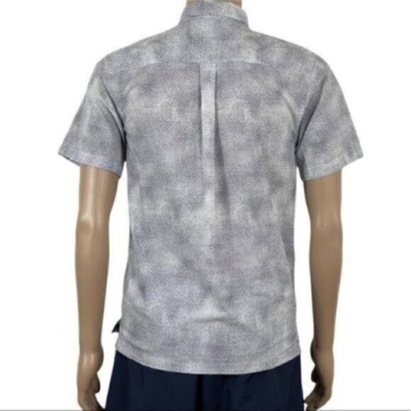 PATAGONIA short sleeve 1/2 button down shirt size small abstract print - Picture 2 of 7